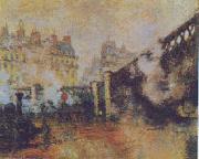 Claude Monet The Pont de l Europe, St Lazare Station France oil painting artist